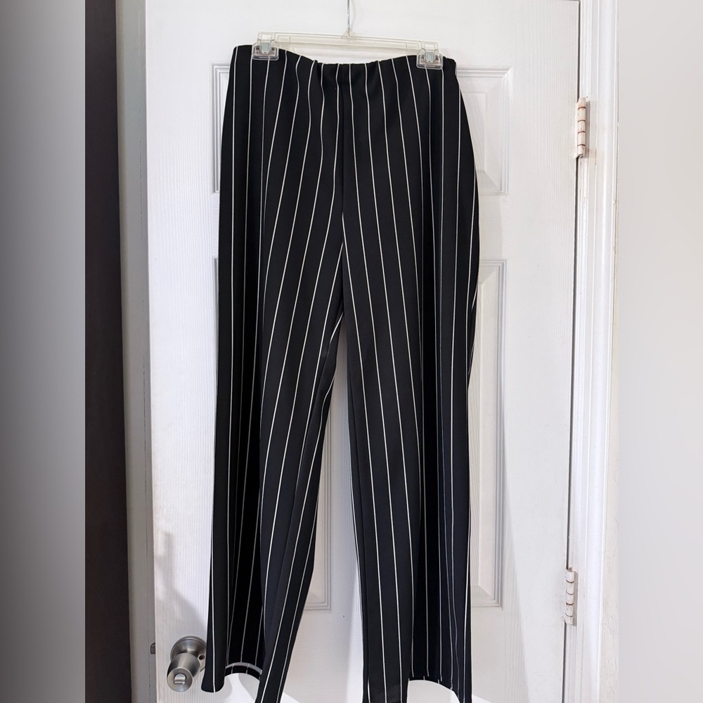 Discovery Black and White Pinstripe Trousers